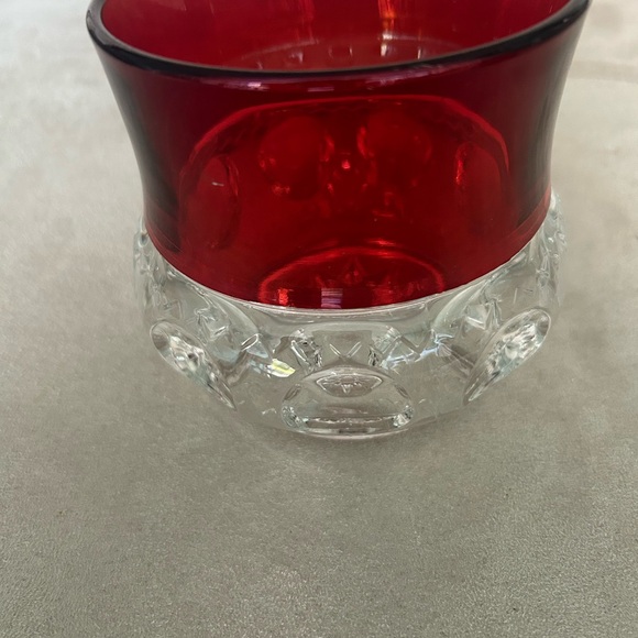Glass US glass XLCR excelsior kings crown ruby stain sugar bowl base no lid - Picture 7 of 7